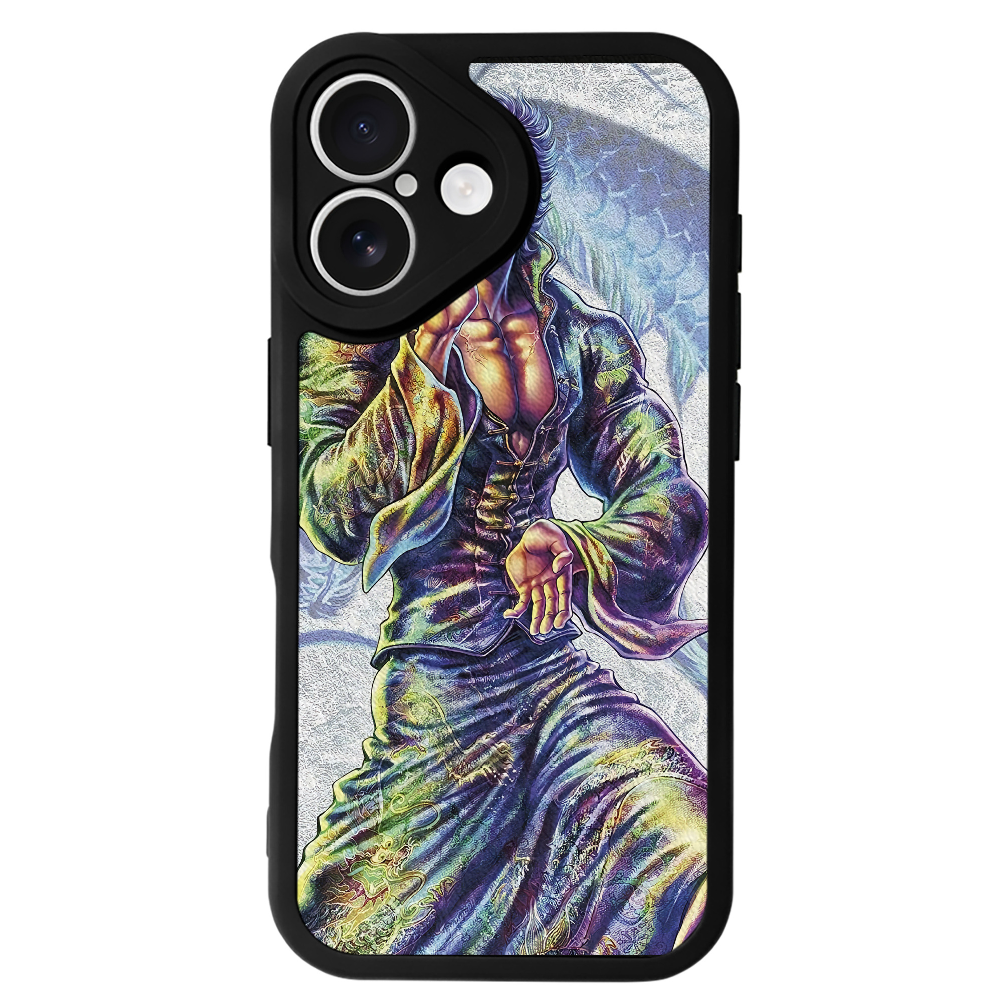 （画像用） 北斗の拳 Fist of the North Star 【iPhone 16シリーズ対応】シリコンスマホケース（レザー調） 材質：シリコン